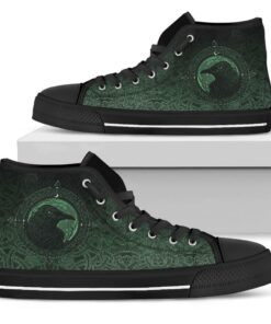 high top shoes ethnic odin raven green a31