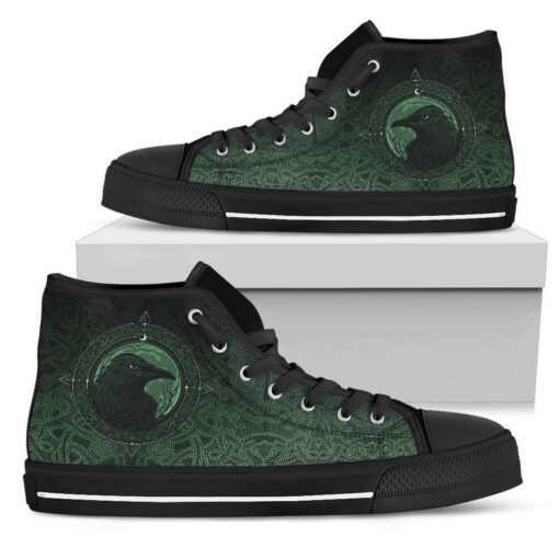 high top shoes ethnic odin raven green a31