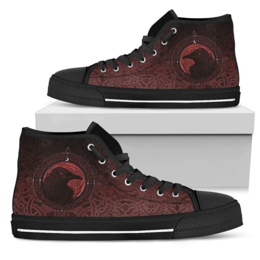 high top shoes ethnic odin raven red a31