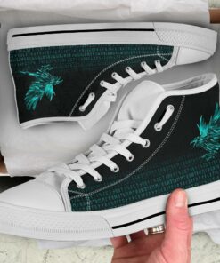 high top shoes the raven of odin rune cyan a27