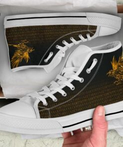 high top shoes the raven of odin rune gold a27