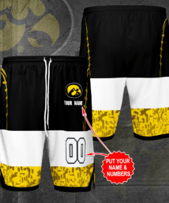 iowa hawkeyes 3d jersey shorts