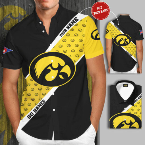 iowa hawkeyes 3d short sleeve dress shirt 03