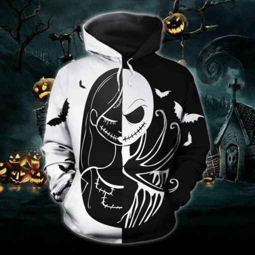 jack skellington and sally hoodie for men and women