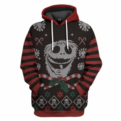 jack skellington christmas custom 3d hoodie
