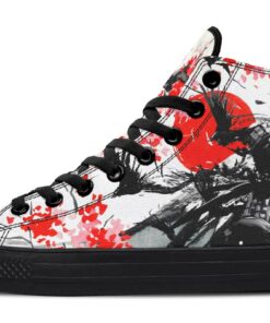 japanese samurai and mountain high top canvas shoes