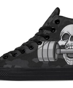 lift camouflage high top canvas shoes
