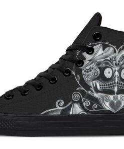 love you after death high top canvas shoes