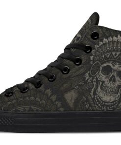 native american boss high top canvas shoes