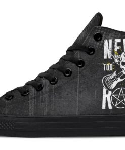 never too old high top canvas shoes