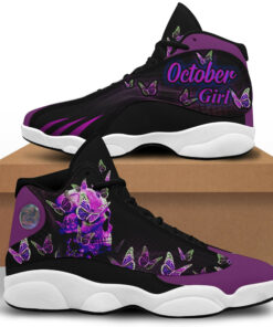 october girl purple skull butterfly 13 sneakers xiii shoes