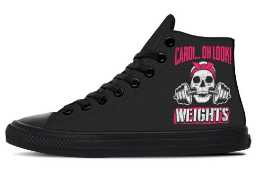 oh look weights high top canvas shoes