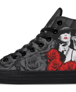 one skull one sexy high top canvas shoes