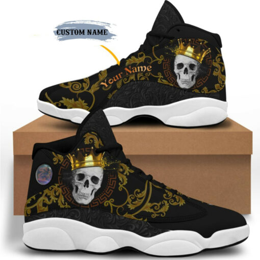 personalized name king skull 13 sneakers xiii shoes