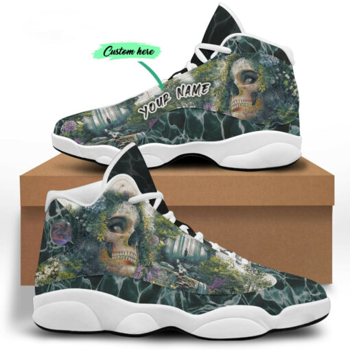 personalized name skull girl 13 sneakers xiii shoes
