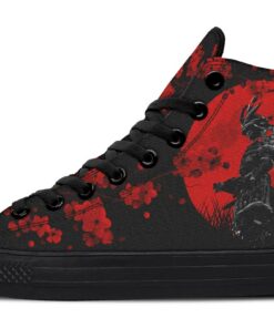 red moon warrior high top canvas shoes
