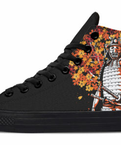 samurai and fall high top canvas shoes