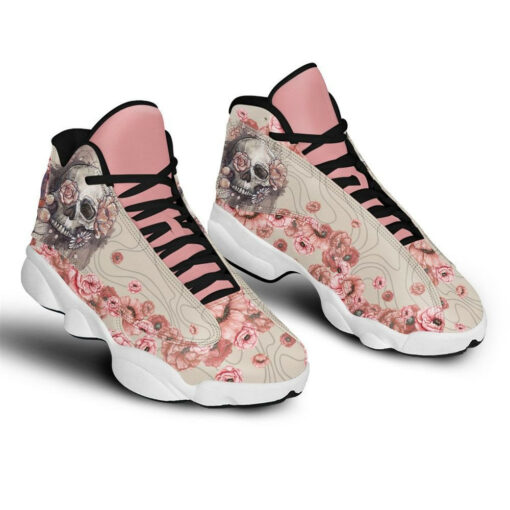skull flower pattern 13 sneakers xiii shoes