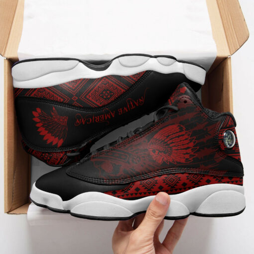 skull native american red 13 sneakers xiii shoes