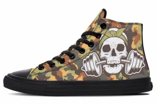 soldier lifter high top canvas shoes