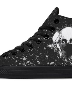 street painter high top canvas shoes