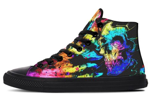 tie dye is awesome high top canvas shoes