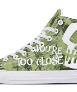 too close tie dye high top canvas shoes