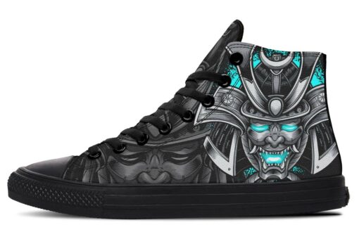 turquoise kabuto high top canvas shoes