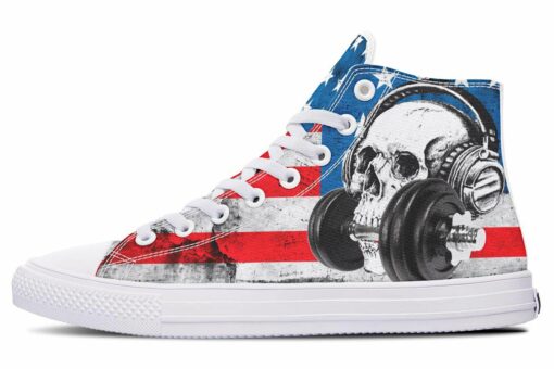usa lifting high top canvas shoes