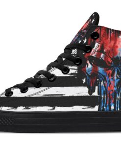 usa punisher high top canvas shoes