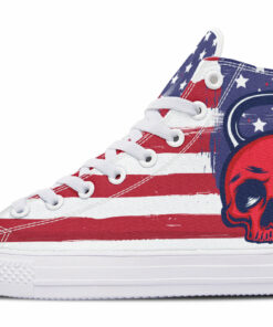 usa red kettlebell high top canvas shoes