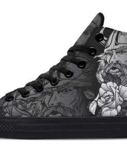 viking and rose high top canvas shoes