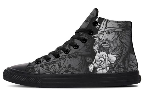 viking and rose high top canvas shoes